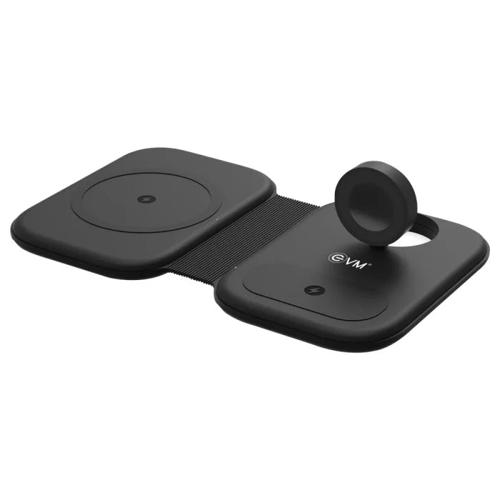 EVM Black Enpad 3 in 1 Wireless Charging Station EK10190