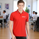 Royal Fusion Polo T-shirt with Embroidered Logo Red