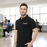 Youth Vibe Polo T-shirt with Embroidered Logo Black