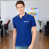 Royal Fusion Polo T-shirt with Embroidered Logo Royal Blue