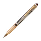 Luxury pen with gold accents on a white background
