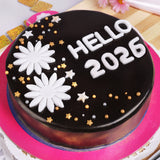 Hello New Year Chocolate Cake