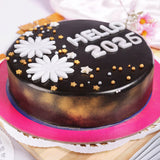 Hello New Year Chocolate Cake