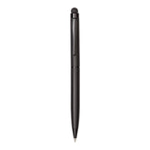 Black pen with stylus on a white background