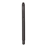 Black stylus pen on a white background