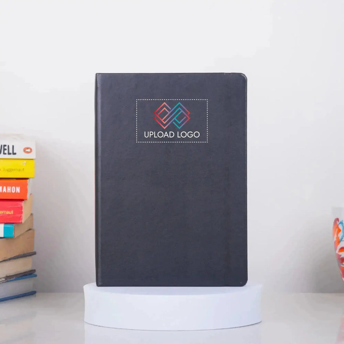 Sleek Black Fluct A5 Diary, showcasing durable binding and compact A5 size.