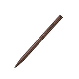 Brown pen on a white background