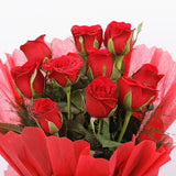 Red Roses You And Me Sticker Vase