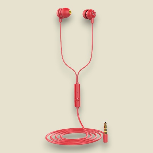 WYND 220 Wired Earphones Red