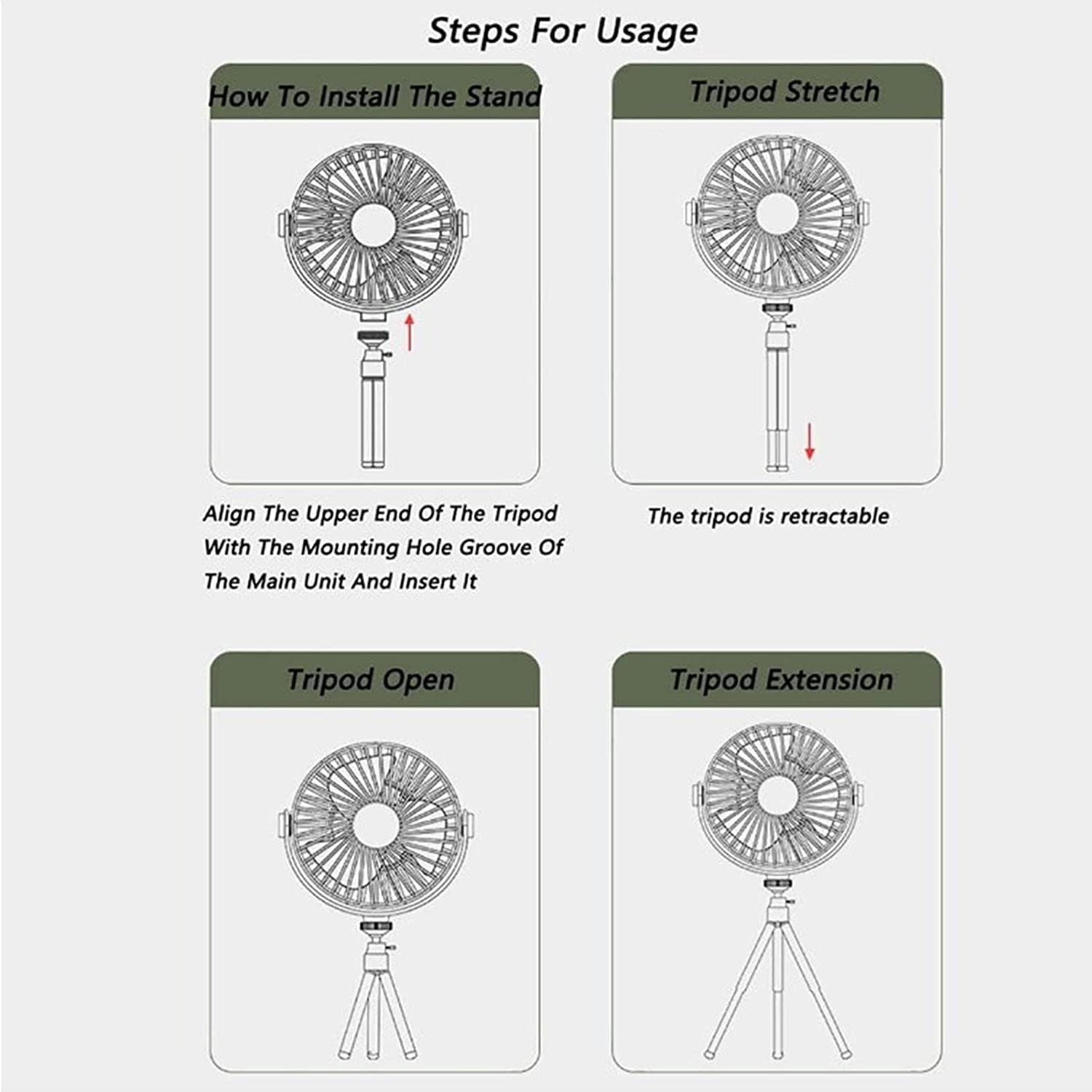 2 in 1 Portable Fan