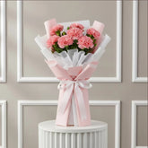 7 Pink Carnations Flower Bouquet