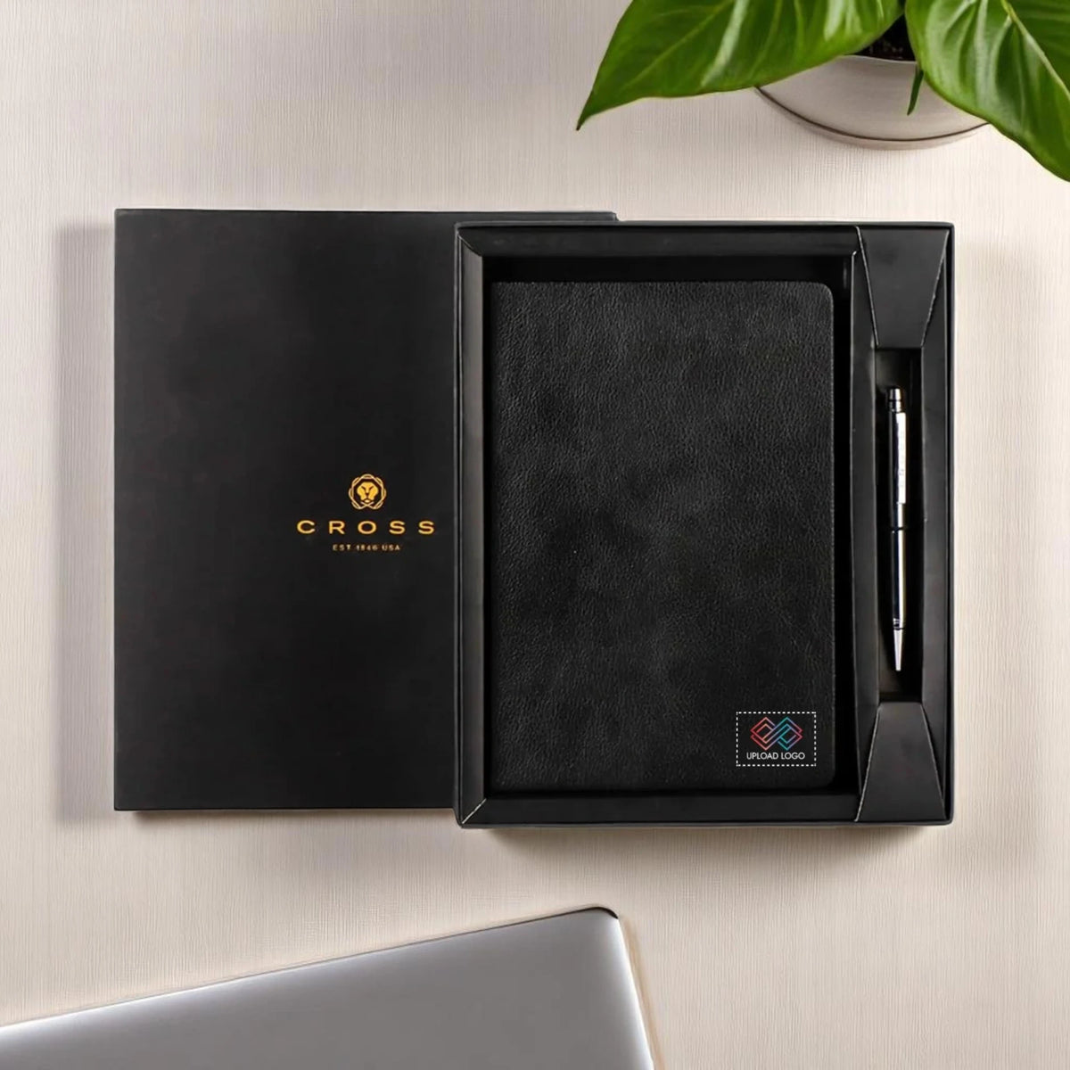 Liam Planner With Agenda Pen-Black Black