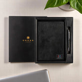 Liam Planner With Agenda Pen-Black Black