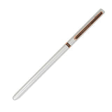 Chef's knife with a black handle on a white background