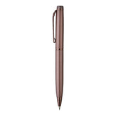 Rose gold pen on a white background