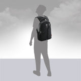 Twin Reversible (2-in-1) 14 inch Laptop Backpacks for Men and Women (Black, 16 Ltrs)