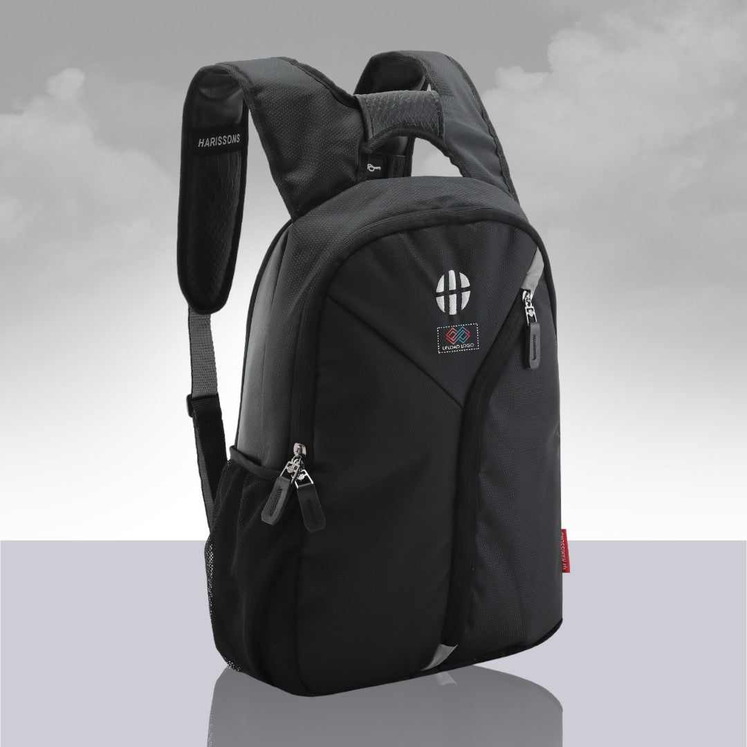 Twin Reversible (2-in-1) 14 inch Laptop Backpacks for Men and Women (Black, 16 Ltrs)