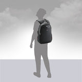 Twin Reversible (2-in-1) 14 inch Laptop Backpacks for Men and Women (Black, 16 Ltrs)