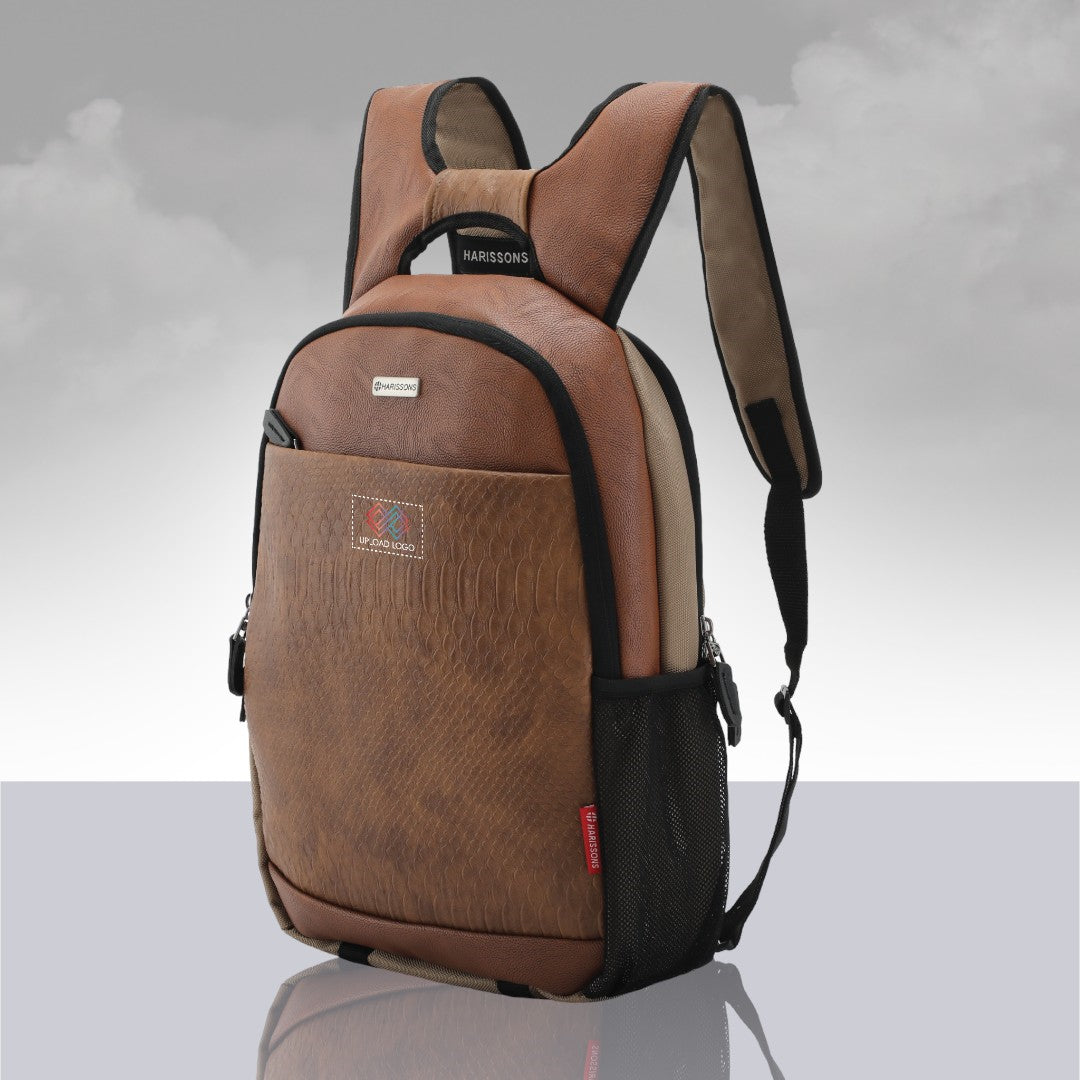 Twin Reversible (2-in-1) 14 inch Laptop Backpacks for Men and Women (Black, 16 Ltrs)