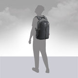 Twin Reversible (2-in-1) 14 inch Laptop Backpacks for Men and Women (Black, 16 Ltrs)