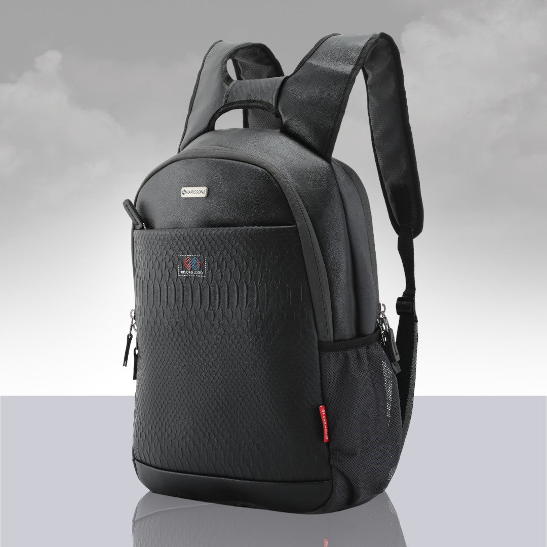 Twin Reversible (2-in-1) 14 inch Laptop Backpacks for Men and Women (Black, 16 Ltrs)