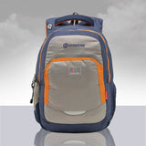 Xeno 15.6 inch Casual Laptop Backpack with Rain Cover (33 Ltrs) Navy Blue Grey Orange