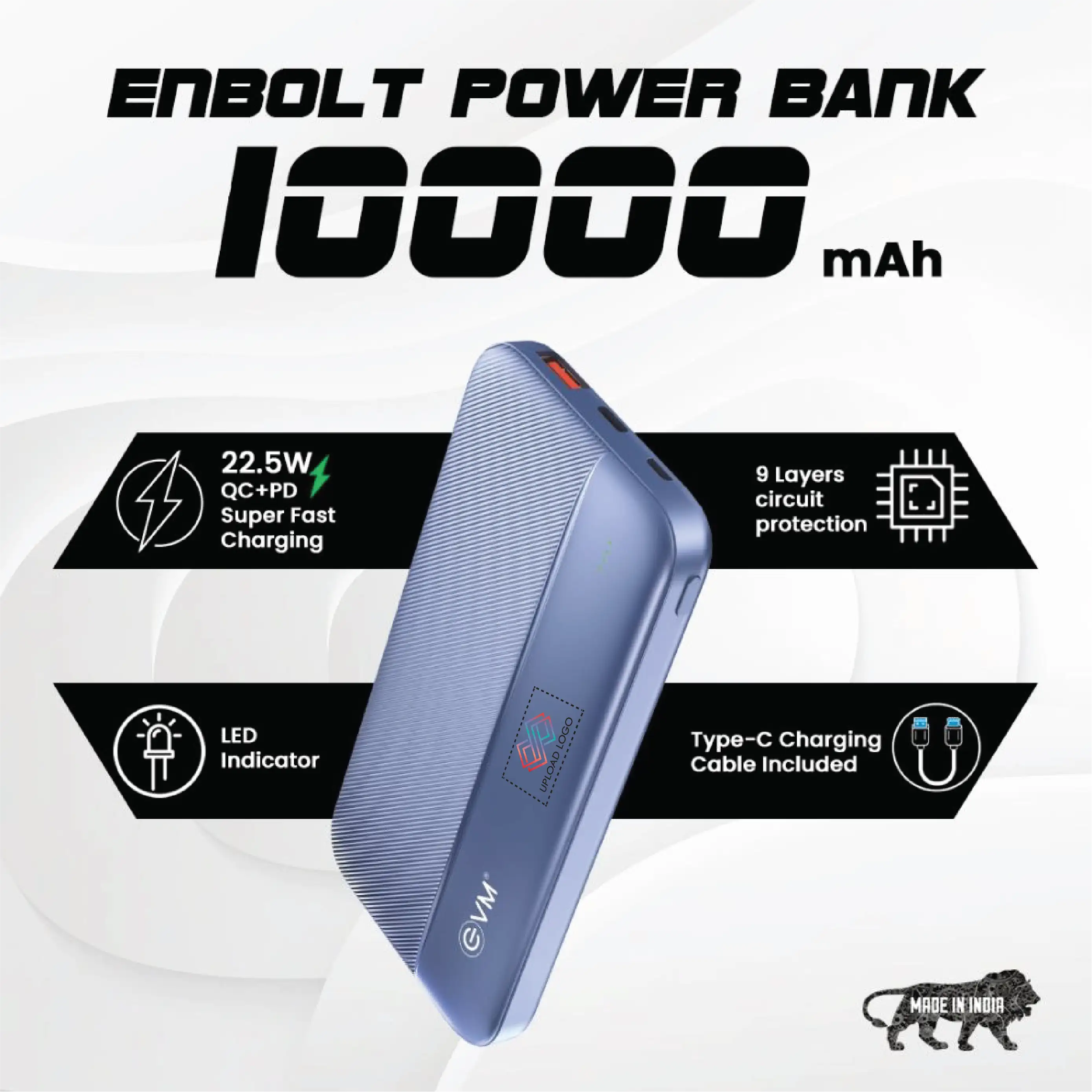 10000mAh EnBolt Power bank - 22.5W