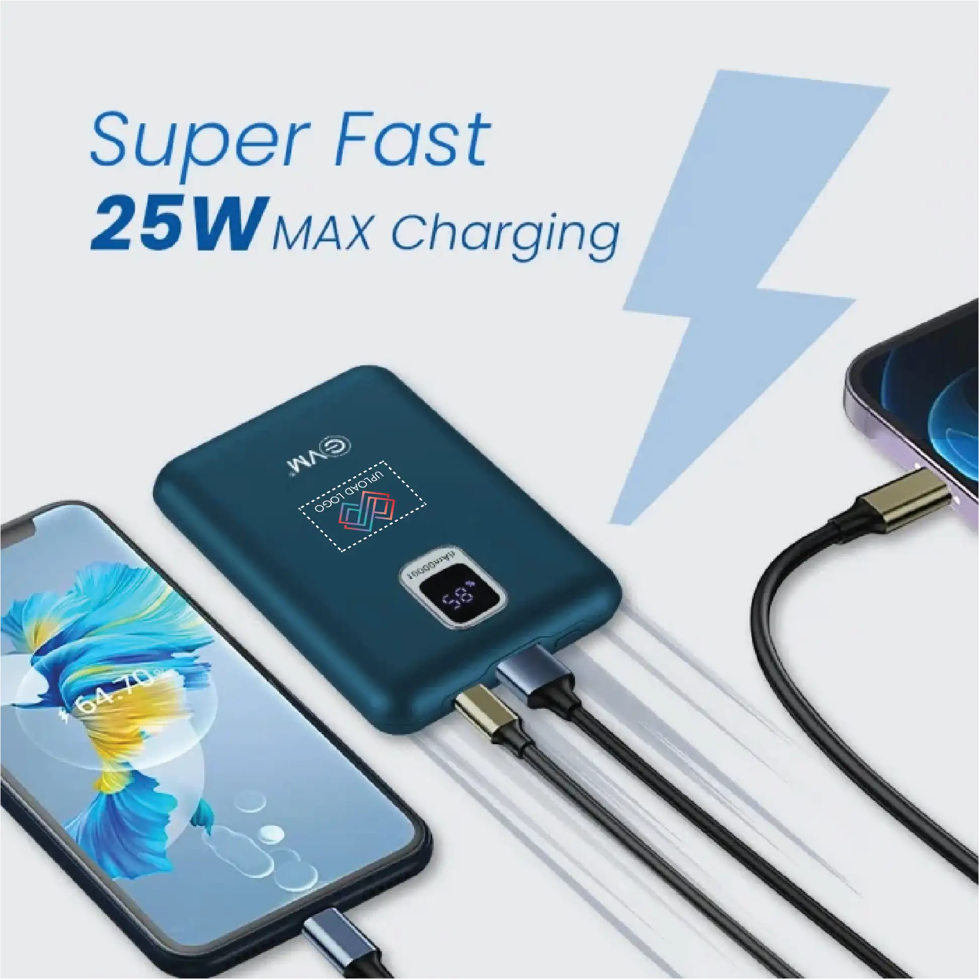 EVM EnNano Pro 10000mAh Powerbank Royal Blue