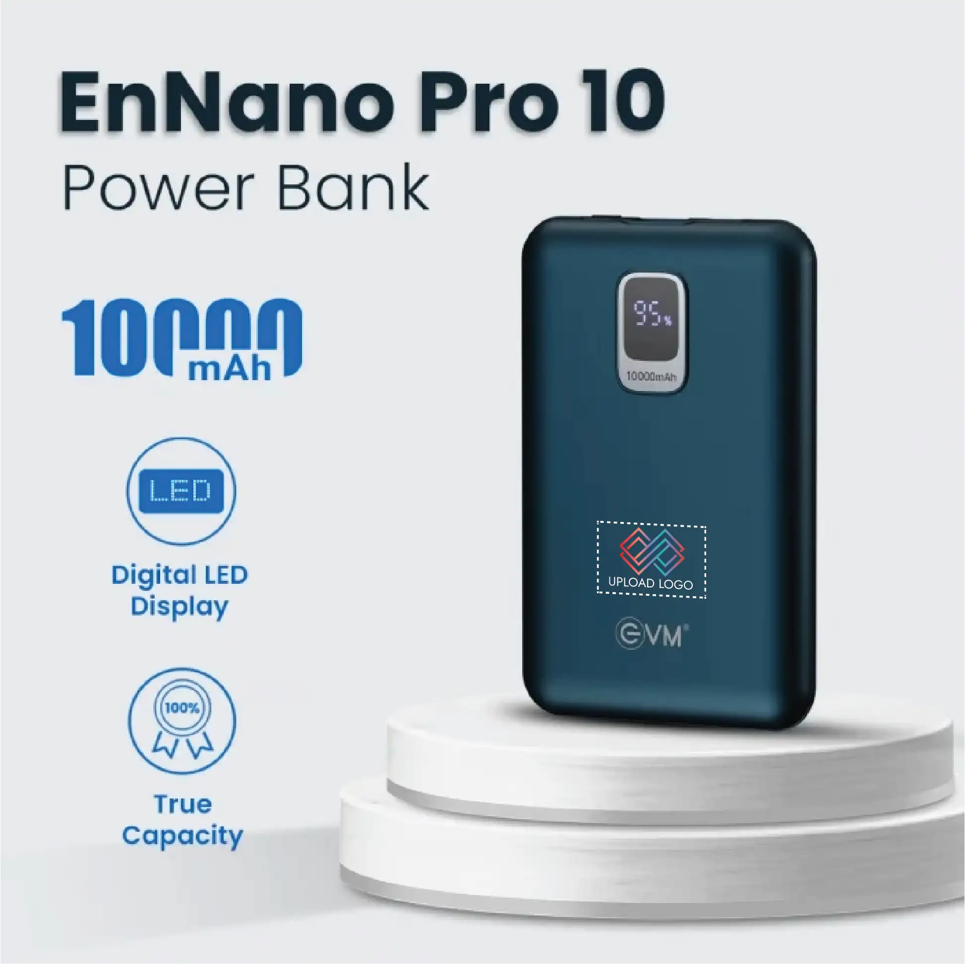EVM EnNano Pro 10000mAh Powerbank Royal Blue