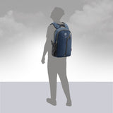 Twin Reversible (2-in-1) 14 inch Laptop Backpacks for Men and Women (Black, 16 Ltrs)