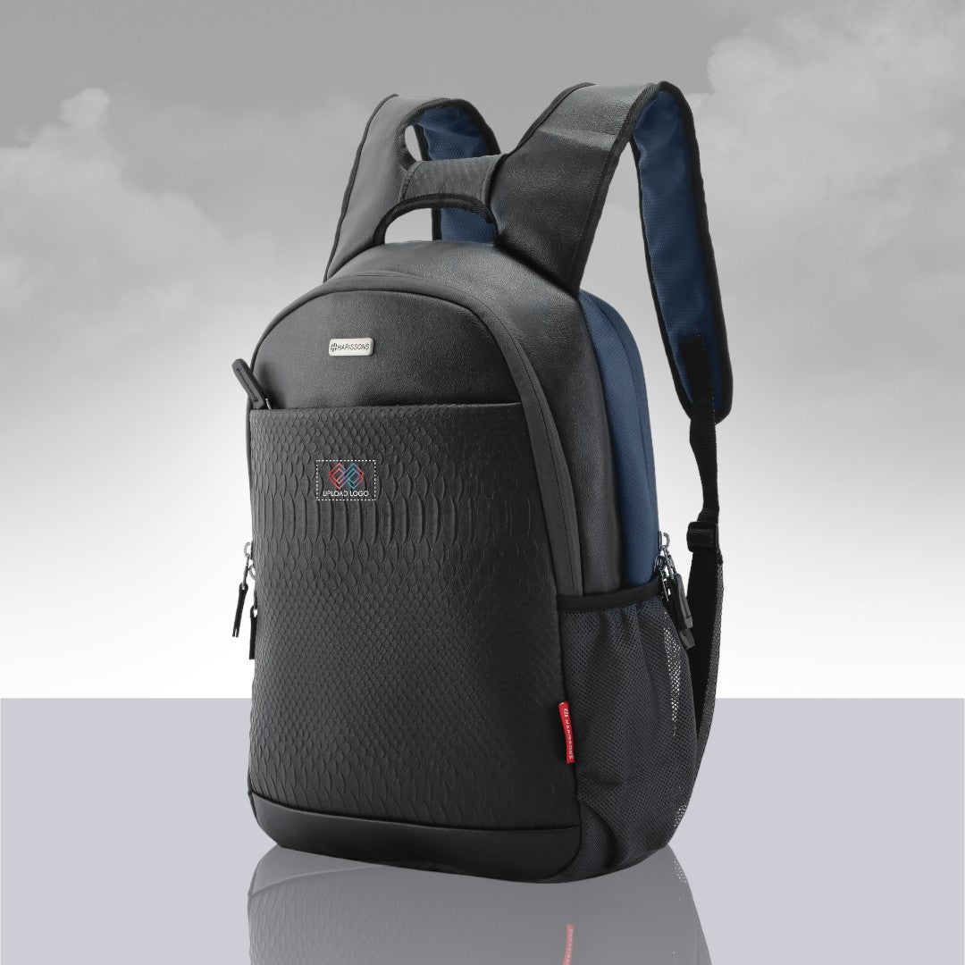 Twin Reversible (2-in-1) 14 inch Laptop Backpacks for Men and Women (Black, 16 Ltrs)