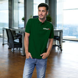 Core Style Polo T-shirt with Embroidered Logo Bottle Green