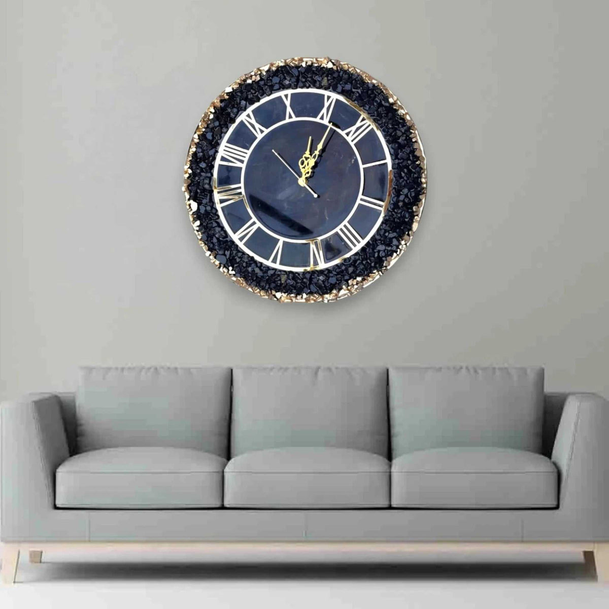 Black Midnight Grace Wall Clock