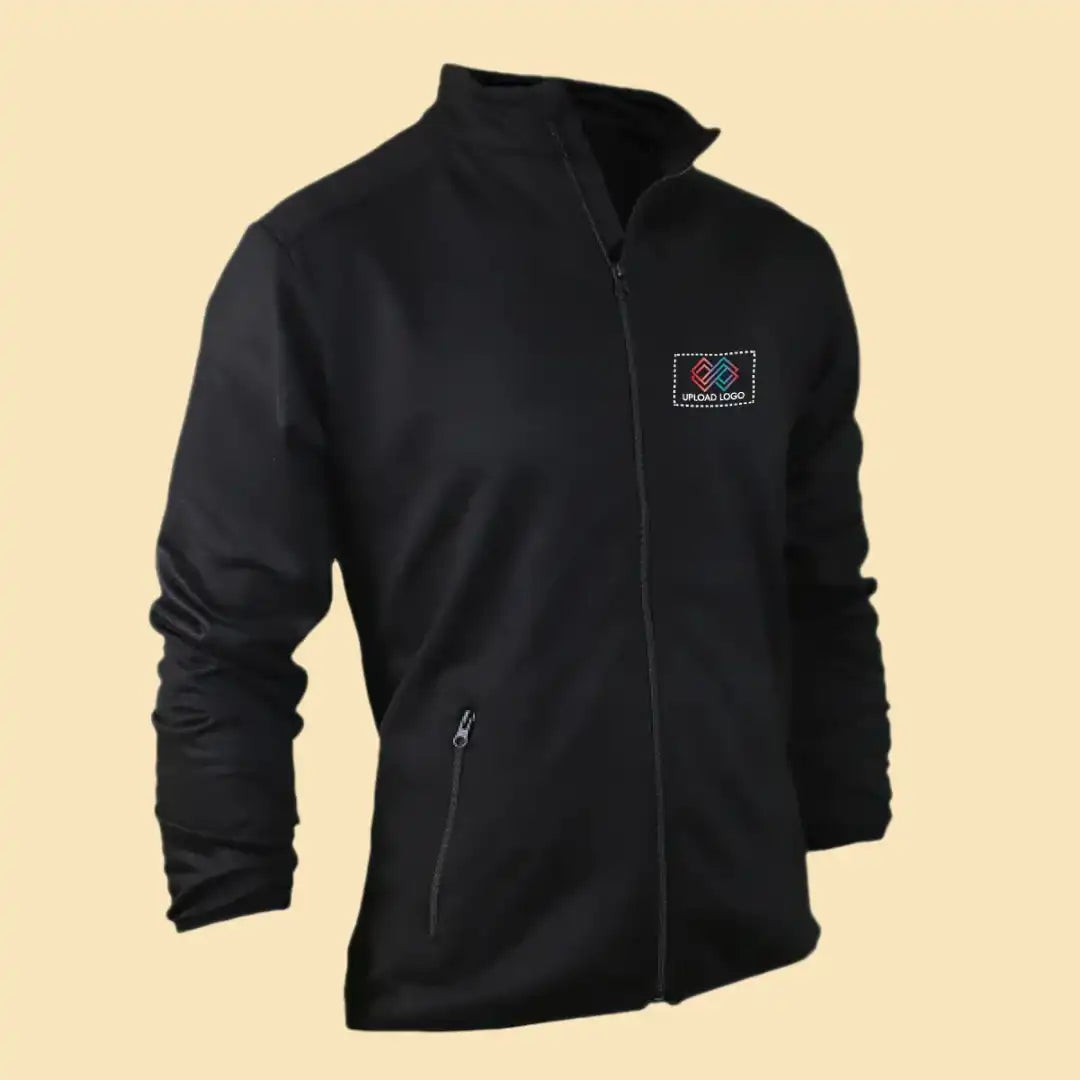 North Pole High Neck Zippered Jacket with embroidered logo