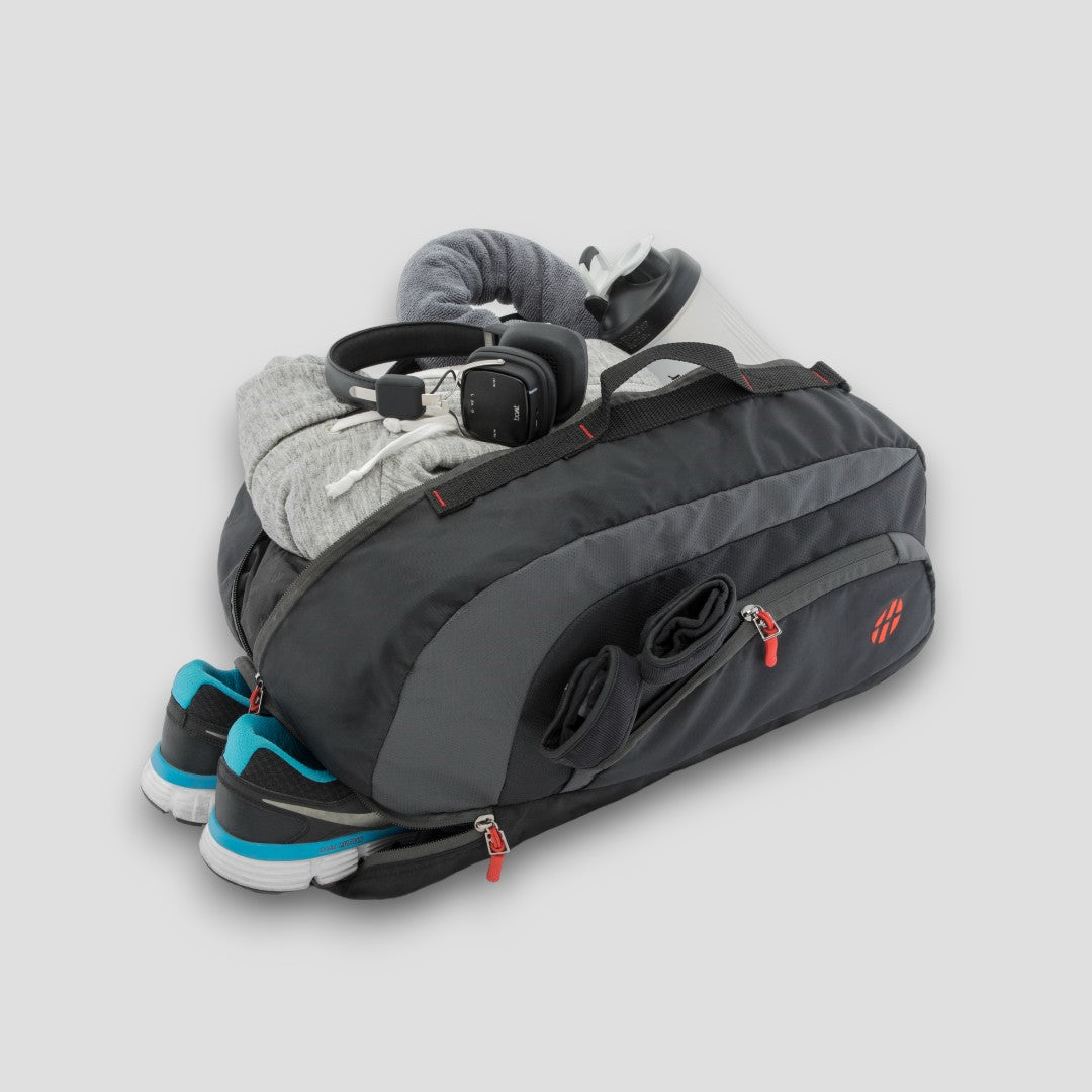 Jake Convertible (3-in-1) Gym Duffel/Sports Bag with Shoe Compartment (31 Ltrs)