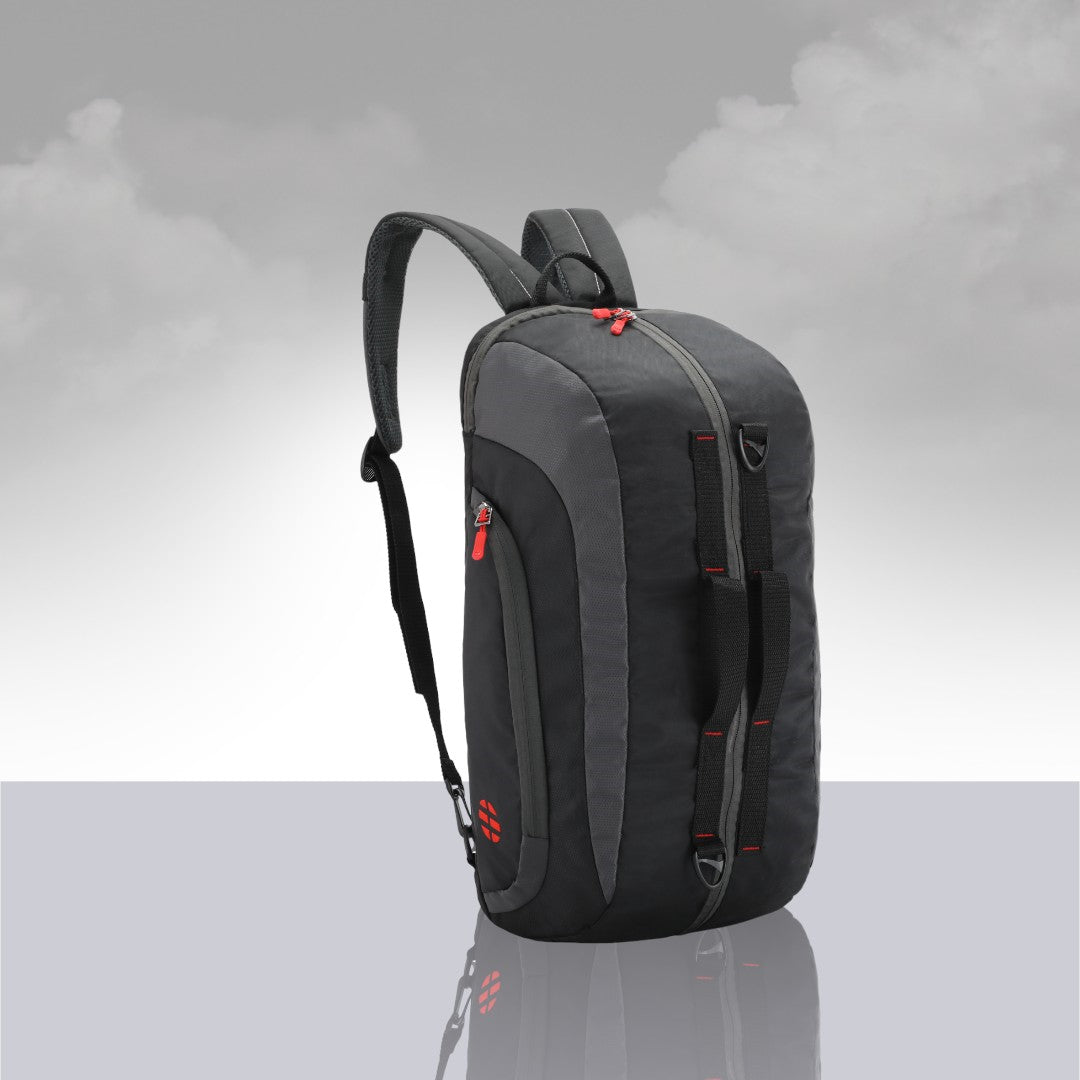 Jake Convertible (3-in-1) Gym Duffel/Sports Bag with Shoe Compartment (31 Ltrs)