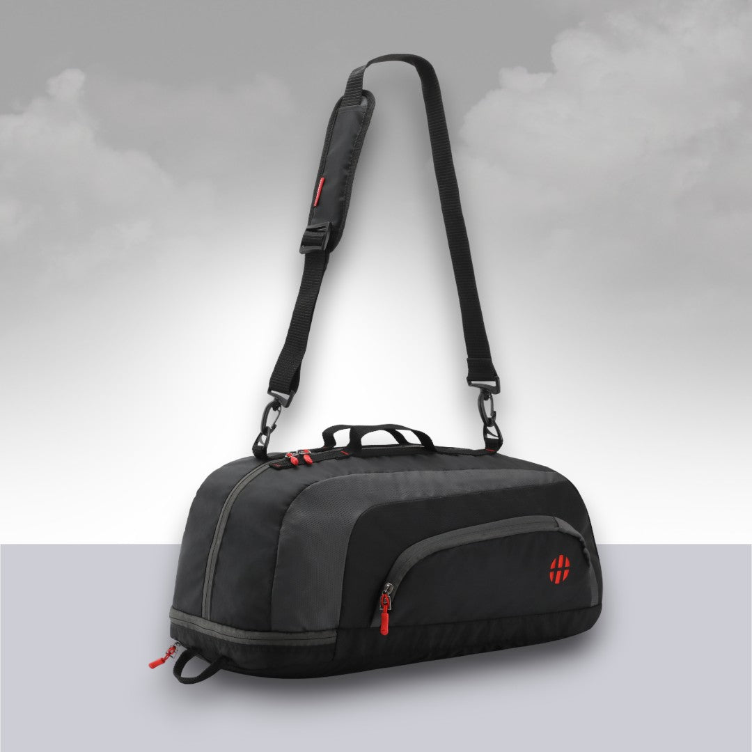 Jake Convertible (3-in-1) Gym Duffel/Sports Bag with Shoe Compartment (31 Ltrs)