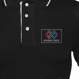 Men's Tipped Elegance Polo T-shirt with Embroidered Logo