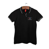 Women's Tipped Elegance Polo T-shirt with Embroidered Logo