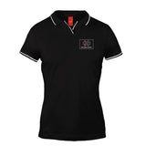 Women's Tipped Elegance Polo T-shirt with Embroidered Logo