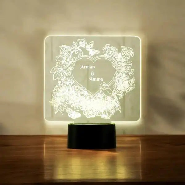 Boundless Love Personalized LED Lamp