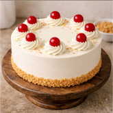 Cherry Crown Vanilla Cake