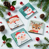 Christmas Cheer Personalized Coasters Set