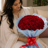 Classic Aura 12 Red Roses Bouquet