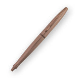 Brown pen on a white background