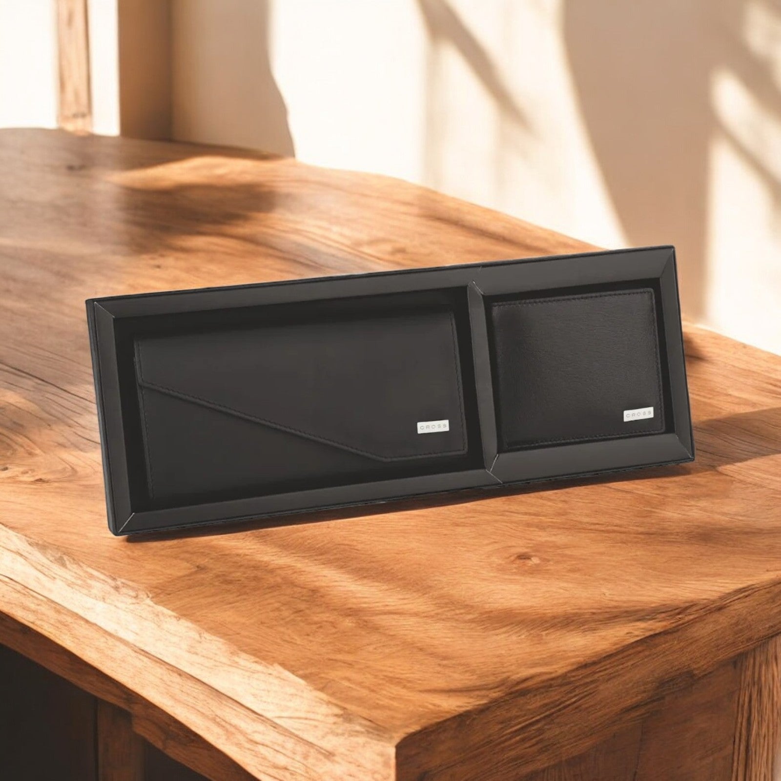 Men and Womens Wallet Set Black