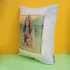 Side view of Customized Cushion for Her - Personalized LED Cushion with custom image and soft white fabric, great for personalized gifts.