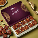 Giftech Dubai gourmet chocolate box with assorted chocolates on a green background