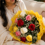 Elegant Mix Roses Bunch