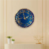 Eternal Blue Elegance Wall Clock